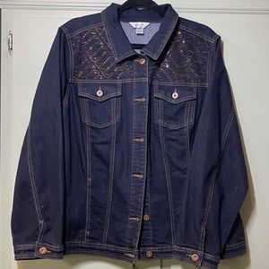 CJ Banks Denim Jacket  SIZE 2X